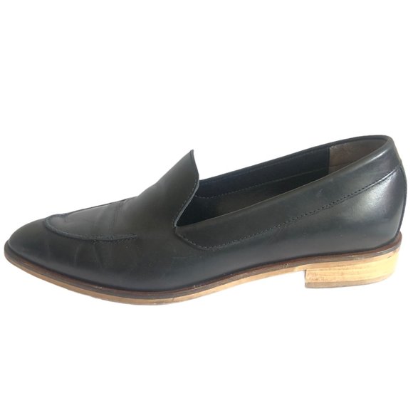 EVERLANE BLACK LEATHER MODERN LOAFERS SIZE 8.5 - Picture 5 of 8